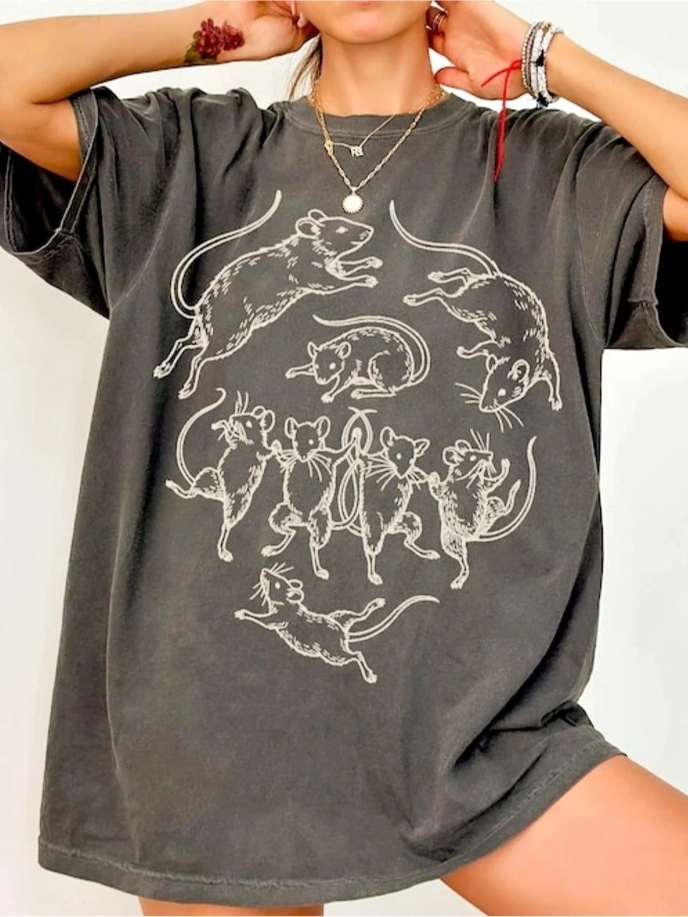 Comfort Colors Heavyweight Garment-Dyed T-Shirt Pepper Rat Graphic Tee